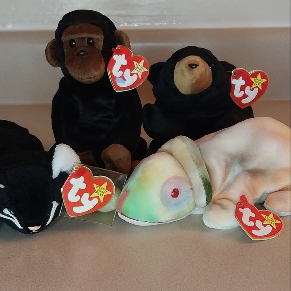 4 Ty beanie baby lot bundle rare lot - Picture 2 of 14